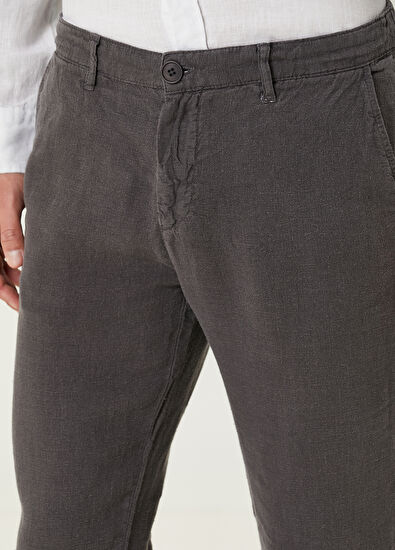 Beymen Club Grey Linen Trousers - 4