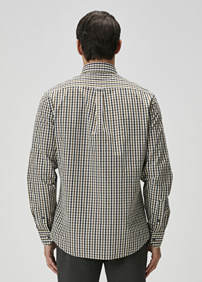 Beymen Club Yeşil Pötikare Desenli Gömlek - 5