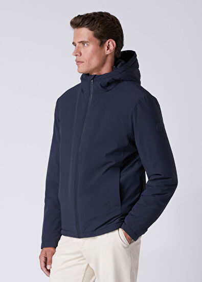 Beymen Club Lacivert Kapüşonlu Puff Mont - 4