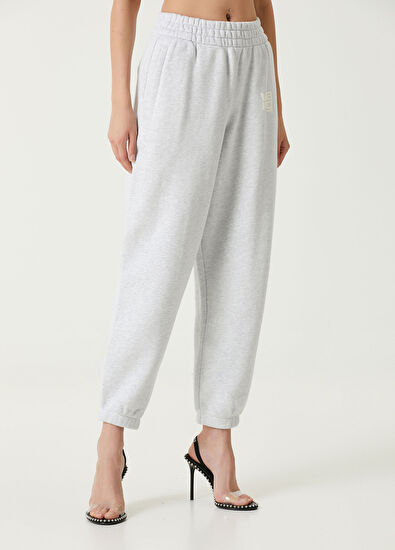 T by Alexander Wang Gri Logolu Eşofman Altı - 3