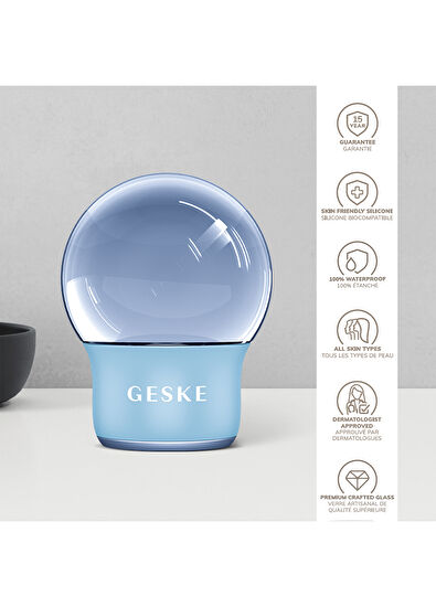 Geske Cool & Warm Face and Body Massager Mavi 7'si 1 Arada Serin ve Sıcak Yüz ve Vücut Masaj Aleti - 5