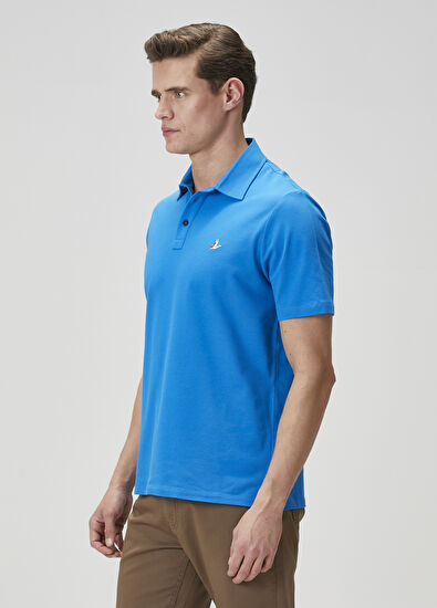 Beymen Club Comfort Fit Kobalt Polo Yaka T-shirt - 4