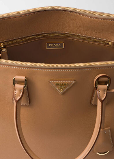 Prada Galleria Ekstra Büyük Deri Kadın El Çantası - 5