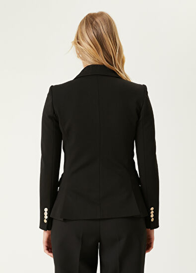 Beymen Club Siyah Kruvaze Blazer - 6