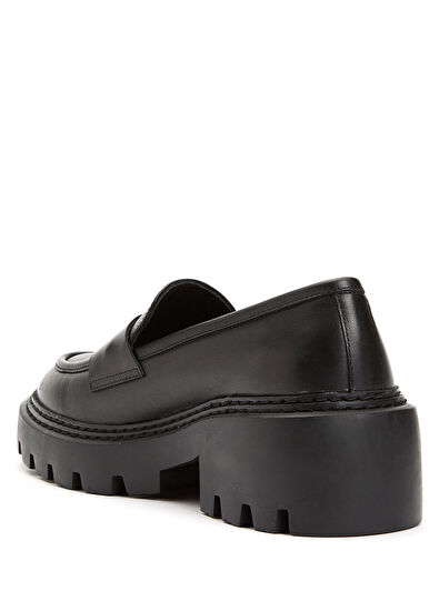 Beymen Club Siyah Bantlı Kadın Deri Loafer - 3
