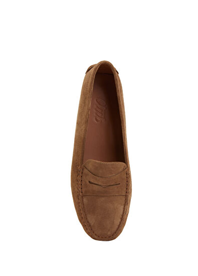 Beymen Club Tan Women's Suede Loafer - 4