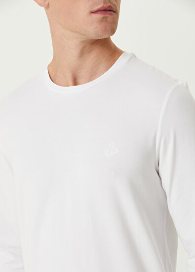 Beymen Club Beyaz Basic Uzun Kollu T-shirt - 6