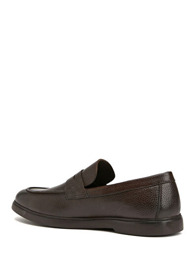 Beymen Club Brown Men's Leather Loafers - 3