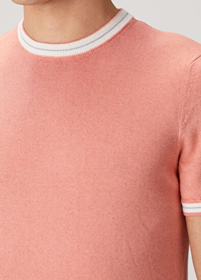 Beymen Club Somon Kısa Kollu Keten Karışımlı Kazak - 6