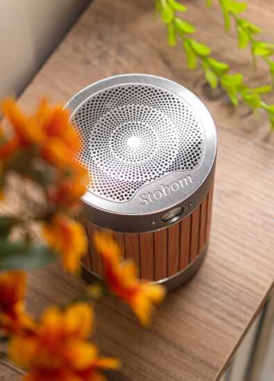 Stobom Aura Açık Kahverengi Bluetooth Hoparlör - 4
