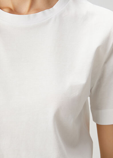 Beymen Club Kırık Beyaz Logolu Basic T-shirt - 6