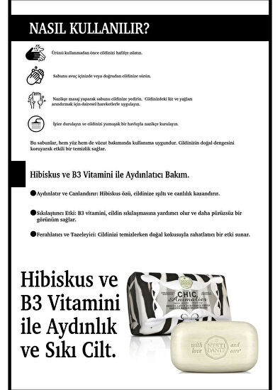 Nesti Dante Chic Animalier White Hibiskus ve Frezya Kokusu Arındırıcı Vegan Bakım Sabun 250 gr - 4