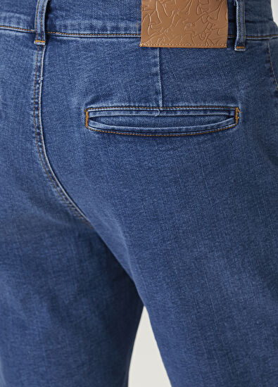 Beymen Club Blue Denim Shorts - 5