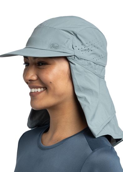 Buff Desert Cap Solid Flint UPF 50 Unisex Hat - 6