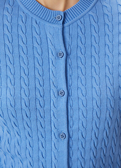 Beymen Club Mavi Saç Örgü Hırka - 6