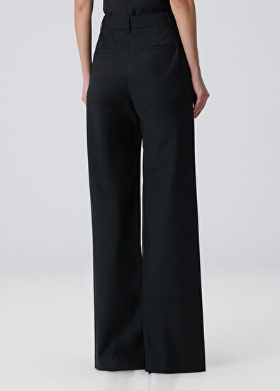Beymen Collection Black Straight Leg Wool Trousers - 4