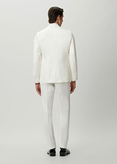 Beymen Club Off-White Wool One-Button Tuxedo - 5