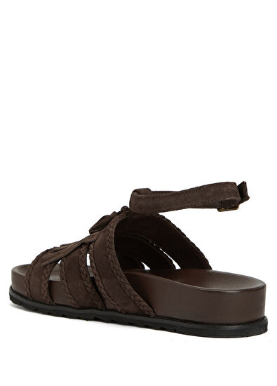 Beymen Club Brown Tassel Detail Women's Leather Sandals - 3
