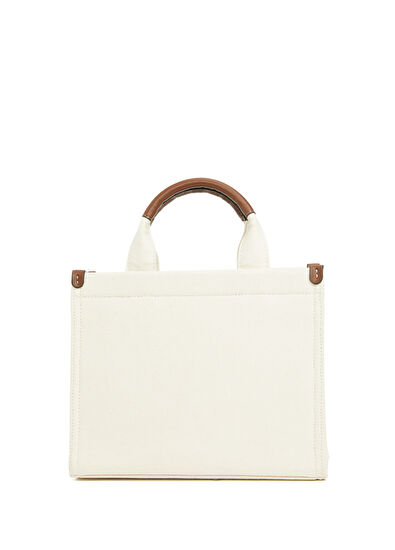 Beymen Club Ecru Small Women's Canvas Bag - 4