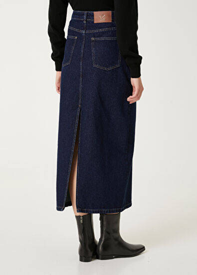 Beymen Club Indigo Midi Denim Skirt - 6