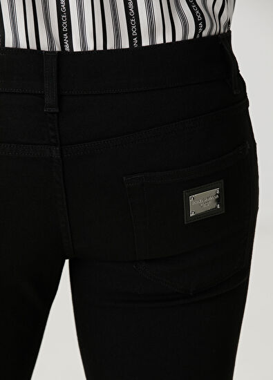 Dolce&Gabbana Siyah Jean Pantolon - 5