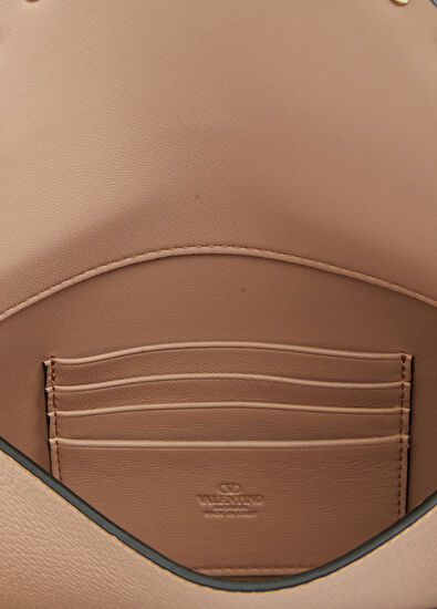 Rockstud Medium Pudra Kadın Deri El Portföyü - Görsel 6