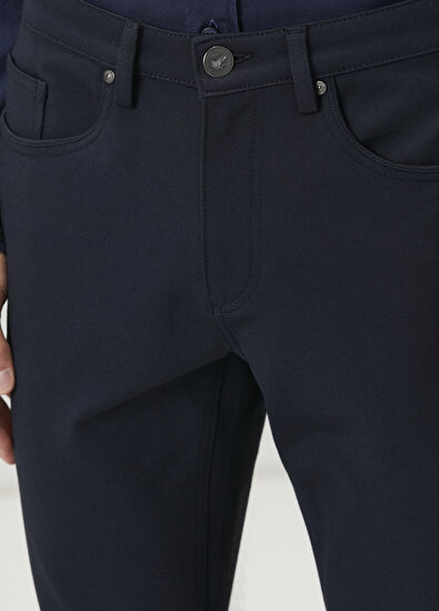 Beymen Club Lacivert Örme Pantolon - 4