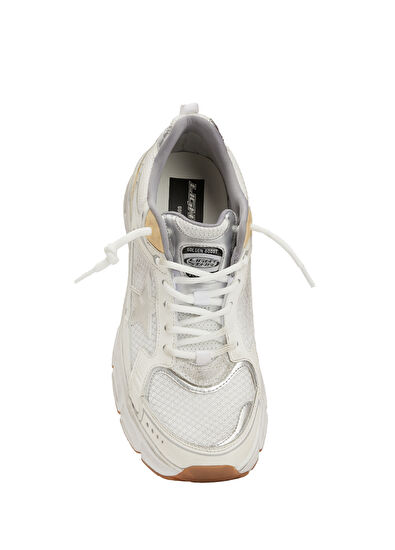 Golden Goose Lightstar Beyaz Gold Kadın Sneaker - 4
