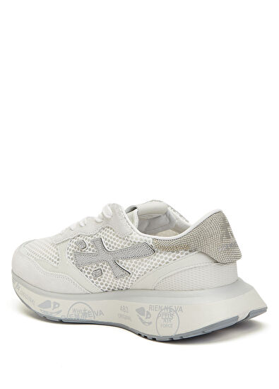 Lauryn Beyaz Gri Kadın Sneaker - Görsel 4