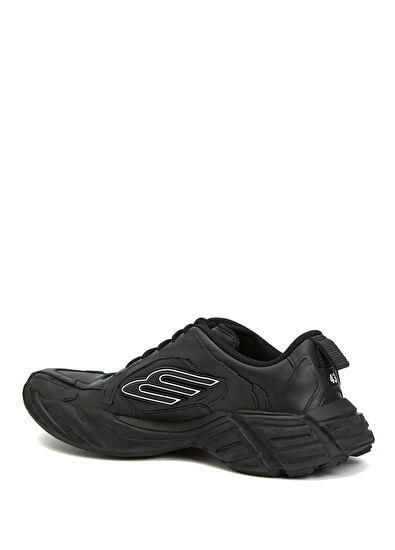 Balenciaga Monday Siyah Erkek Deri Sneaker - 3