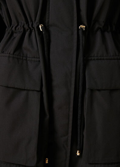 Beymen Club Black Hooded Coat - 5