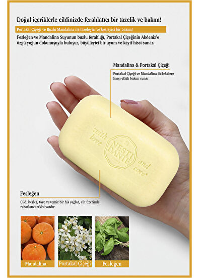 Nesti Dante Dolce Vivere Capri Leke Karşıtı Aydınlatıcı Fesleğen ve Portakal Katı Banyo Sabunu 250 gr - 3