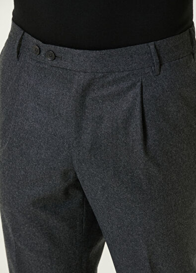 Rota Gri Yün Pantolon - 4