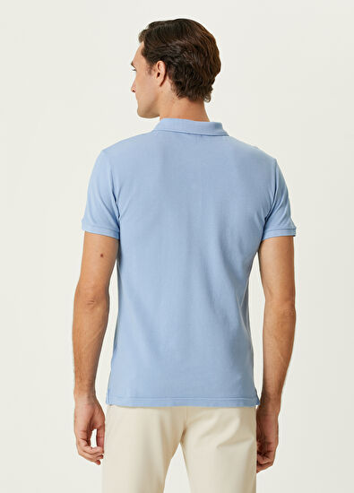 Beymen Club Slim Fit Açık Mavi Polo Yaka T-shirt - 3