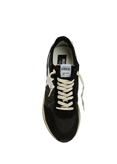 Golden Goose Running Sole Black White Men's Sneakers - 4