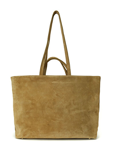 Beymen Club Khaki Double Strap Women's Suede Bag - 4