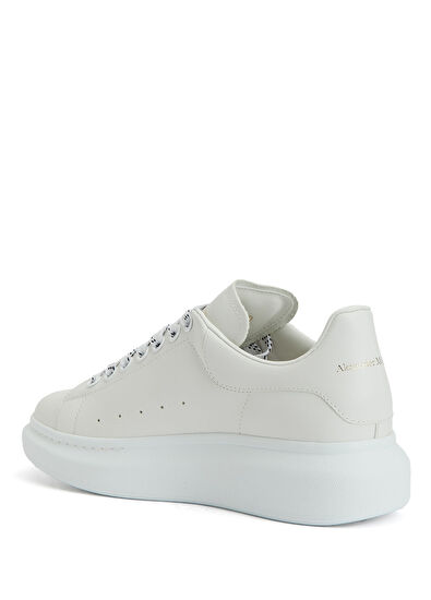 Alexander McQueen White Men's Leather Sneakers - 3