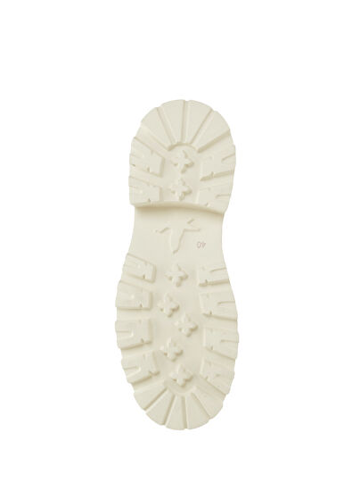 Beymen Club Ecru Women's Leather Boots - 5