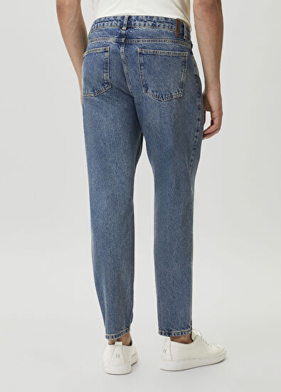 Beymen Club Mavi Yıkamalı Tapered Fit Jean Pantolon - 3