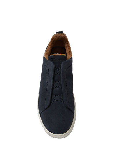 Lacivert Erkek Süet Sneaker - Görsel 6