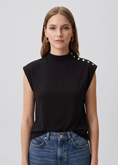 Beymen Club Black Goose Detailed T-Shirt - 3