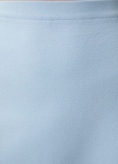 Beymen Club Mavi Dilimli Mini Triko Etek - 7