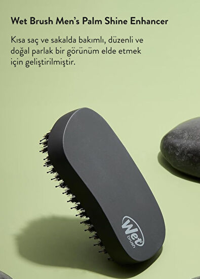 Wetbrush Men's Palm Shine Enhancer Hair & Beard Brush - 3