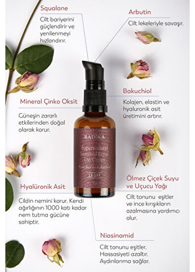 Radika Aromatherapy Supernatural Leke Karşıtı Nemlendirici Gündüz Bakım Kremi 50 gr - 3