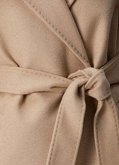 Network Taş Kaşmir ve Yün Karışımlı Manto - 7