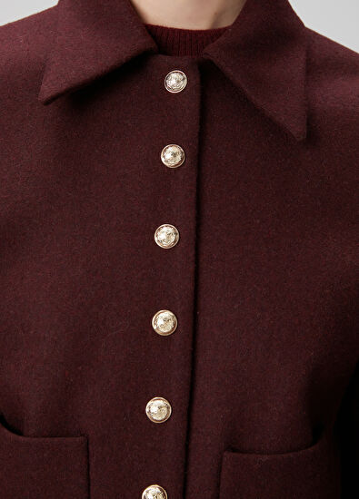 Beymen Club Bordo Yün Ceket - 7
