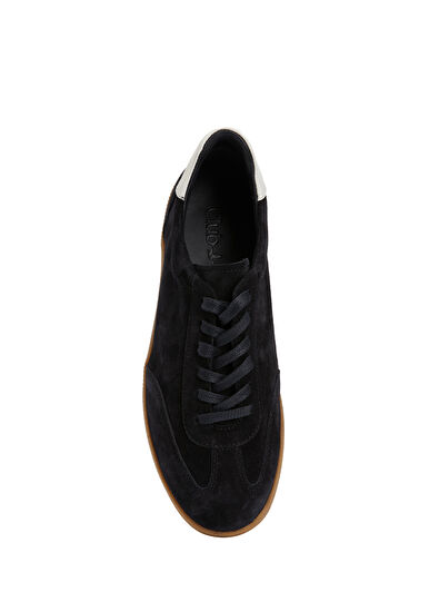 Beymen Club Navy Blue Men's Suede Sneakers - 4