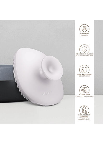 Geske Body Brush Beyaz Yumuşak Silikonlu Vücut Temizleme Fırçası  - 5