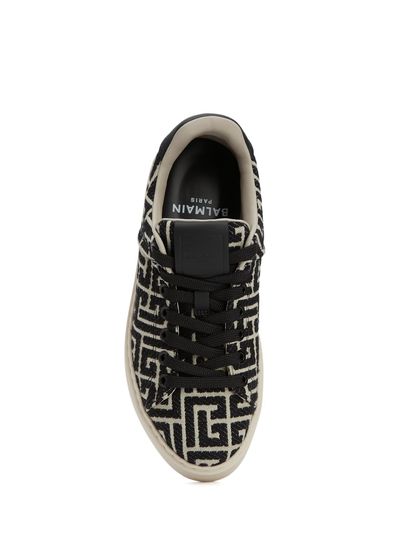 Balmain B-Court Siyah Beyaz Kadın Sneaker - 4