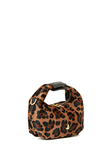 Beymen Club Leopard Printed Women's Leather Crossbody Bag - 3